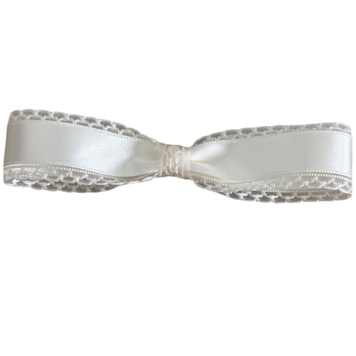 Haarspangen Haarschmuck Federclip for Frauen personalisierte Haarnadel mit Schleife seitlichem Pony(White) von NIULIniuli