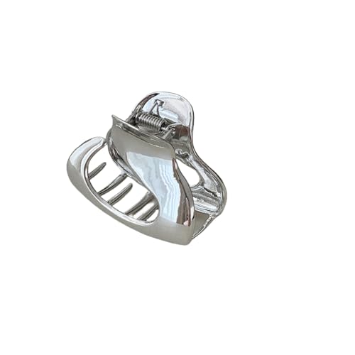 Haarspangen Metall-Haarnadel for Frauen, kleine Größe, Hinterkopf-Haarspange, Kopfbedeckung mit Hai-Clip(Silver) von NIULIniuli