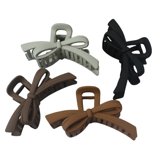 Metal Claw Clips,Pearl HairClips,Clips Large Plush Haarspangen, große Schleife, Haarspange for Frauen, mit Hai-Haarspange for Dutt auf der Rückseite des Kopfes(Mix) von NIULIniuli