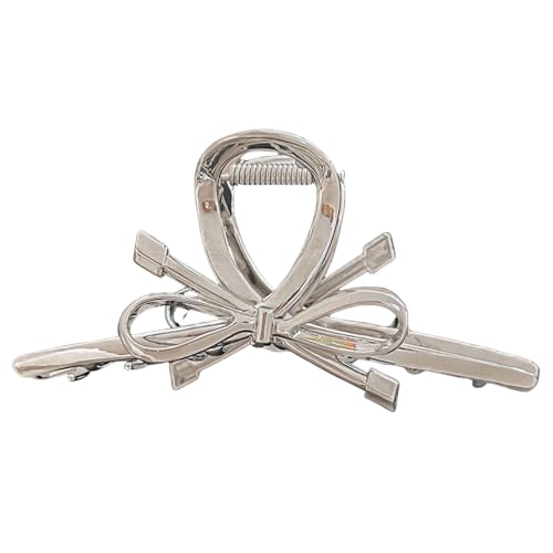 Metal Claw Clips,Pearl HairClips,Clips Large Plush Haarspangen Haarnadel mit Metallschleife for Frauen, Haarnadel for Hinterkopf, Kopfbedeckung mit Haarnadeln mit großem Hai-Clip von NIULIniuli