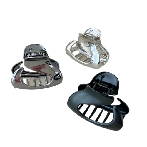 Metal Claw Clips,Pearl HairClips,Clips Large Plush Haarspangen Metall-Haarnadel for Frauen, kleine Größe, Hinterkopf-Haarspange, Kopfbedeckung mit Hai-Clip(Mix) von NIULIniuli