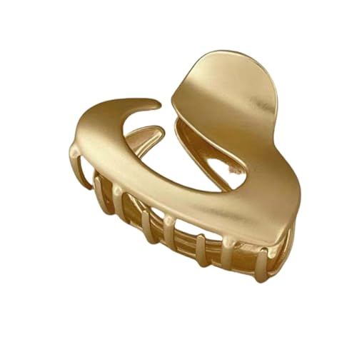Metal Claw Clips,Pearl HairClips,Clips Large Plush Haarspangen Metall-Haarspange for Frisur Frauen Hai-Haarspange for Haarnadel am Hinterkopf(Frosted Gold) von NIULIniuli