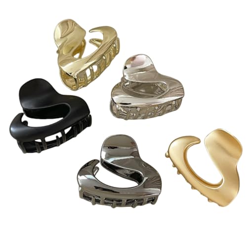 Metal Claw Clips,Pearl HairClips,Clips Large Plush Haarspangen Metall-Haarspange for Frisur Frauen Hai-Haarspange for Haarnadel am Hinterkopf(Mix) von NIULIniuli
