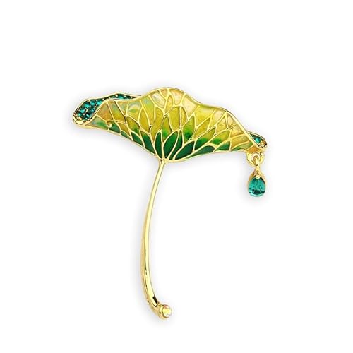 Lotusblatt Brosche Lotus Blume Revers Pin Grüner Lotus Elegante Blumen Broschen Kristall Abzeichen Kleidung Accessoires Schmuck Lotusblatt Brosche Lotus Blume Revers Pin Grüner Lotus Elegante Blumen Broschen Kristall Abzeichen Kleidung Accessoires Schmuck von NIUSHANG