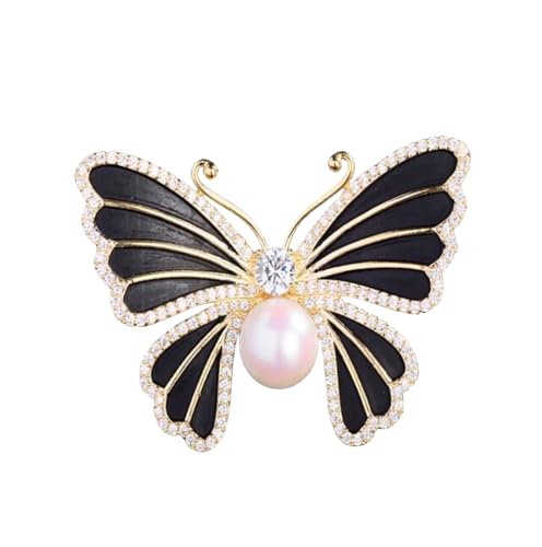 Schwarze Schmetterling Brosche Für Frauen Perle Fliegende Insekten Abzeichen Pin Schmetterling Brosche Nette Insekt Brosche Tier Pin Schmuck Geschenke Schwarze Schmetterling Brosche Für Frauen Perle Fliegende Insekten Abzeichen Pin Schmetterling Brosche Nette Insekt Brosche Tier Pin Schmuck Geschenke von NIUSHANG