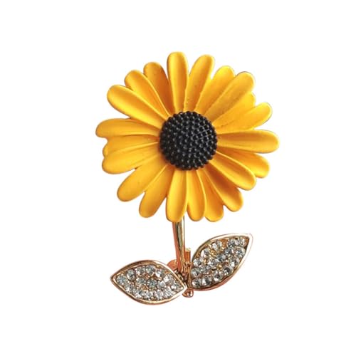 Sonnenblume Emaille Pin Strass Pflanze Blume Brosche Revers Pin Revers Schal Kleidung Zubehör Geschenk Schmuck für Frauen Mädchen Sonnenblume Emaille Pin Strass Pflanze Blume Brosche Revers Pin Revers Schal Kleidung Zubehör Geschenk Schmuck für Frauen Mädchen von NIUSHANG