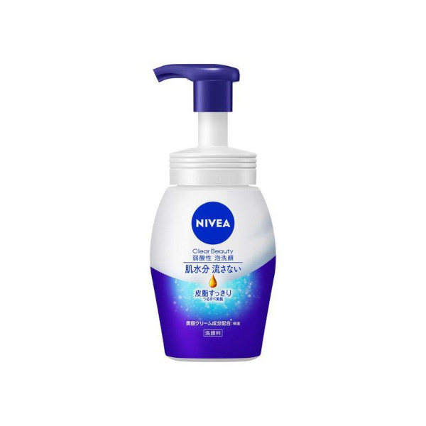 NIVEA Japan - Clear Beauty Weak Acid Foam Cleans Sebum Face Wash - 150ml von NIVEA Japan