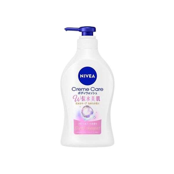 NIVEA Japan - Cream Care Body Wash Double Moisture Retaining Beautiful Pump - 470ml - Skin Floral Bouquet Scent von NIVEA Japan