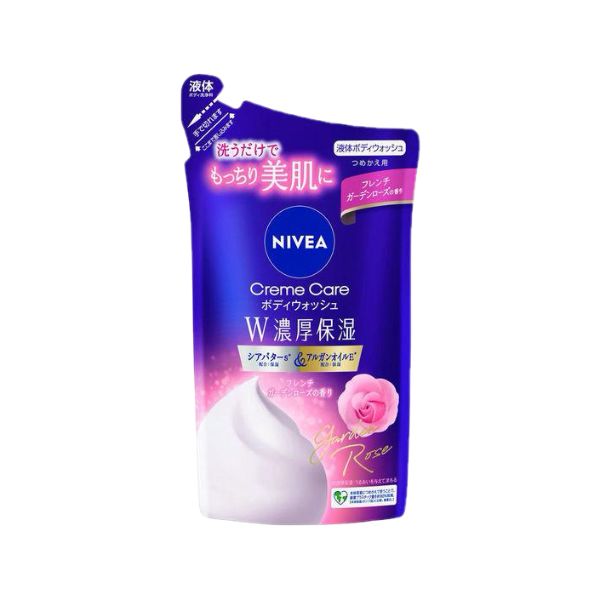 NIVEA Japan - Cream Care Body Wash French Garden Rose Refill - 340ml von NIVEA Japan