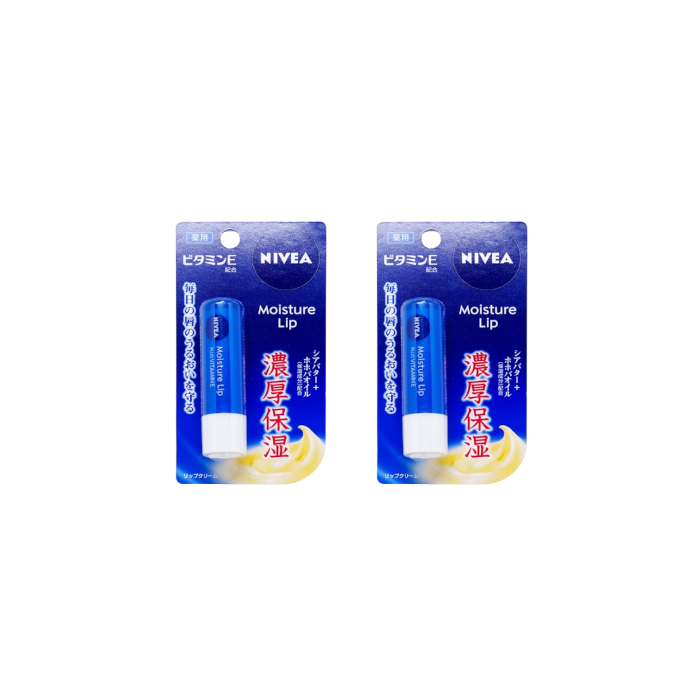 NIVEA Japan - Moisture Lip Care Plus Vitamin E - 3.9g (2ea) von NIVEA Japan