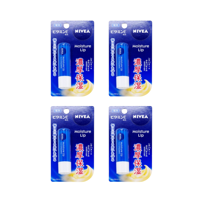 NIVEA Japan - Moisture Lip Care Plus Vitamin E - 3.9g (4ea) von NIVEA Japan