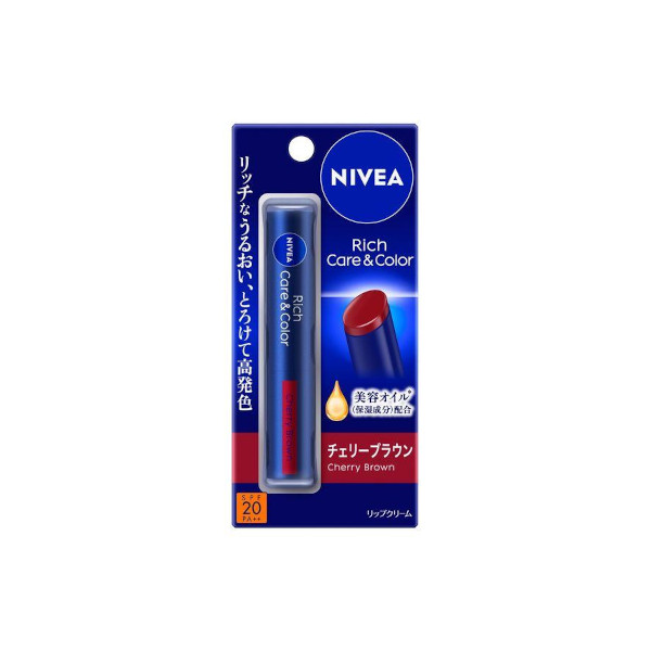 NIVEA Japan - Rich Care & Color Lip Cherry Brown - 2g von NIVEA Japan