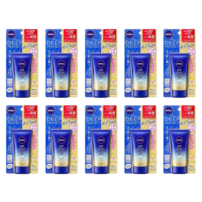 NIVEA Japan - UV Deep Protect & Care Essence SPF50+ PA++++ - 50g (10ea) Set von NIVEA Japan