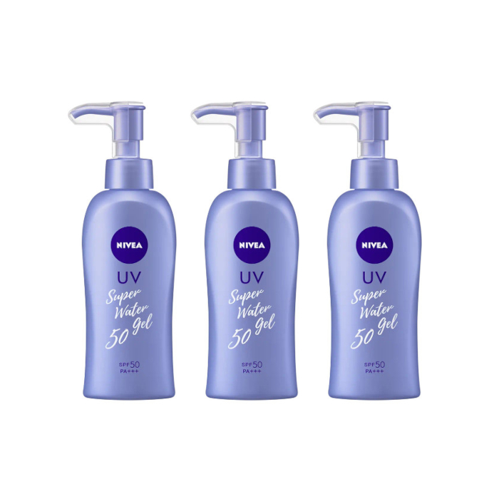 NIVEA Japan UV Super Water Gel SPF50 PA+++ - 140g (3ea) Set von NIVEA Japan