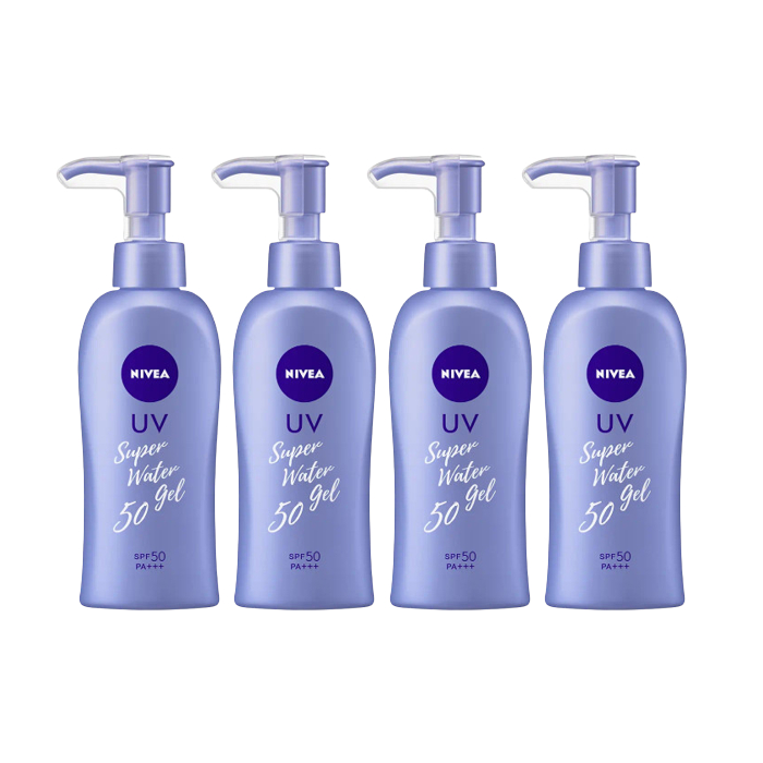 NIVEA Japan UV Super Water Gel SPF50 PA+++ - 140g (4ea) Set von NIVEA Japan