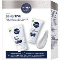 NIVEA MEN Sensitive Routine Set Waschgel & Gesichtspflege Creme Gesichtspflegeset von NIVEA MEN