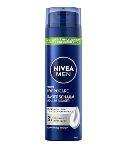 NIVEA MEN HydroCare Rasierschaum (200 ml), Schutz und Pflege für eine sanfte Rasur, hautschonender Rasierschaum für Männer mit Aloe Vera und Panthenol NIVEA MEN HydroCare Rasierschaum (200 ml), Schutz und Pflege für eine sanfte Rasur, hautschonender Rasierschaum für Männer mit Aloe Vera und Panthenol von Beiersdorf