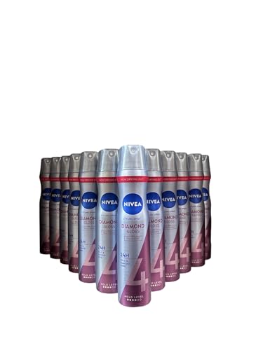 12 x NIVEA Haar Spray Diamond Gloss Extra Stark 250 ml von NIVEA