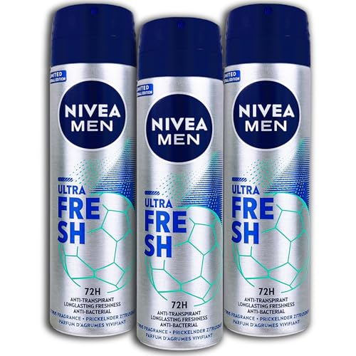 3 er Pack Nivea Men Deospray Ultra Fresh Deodorant 3 x 150 ml von NIVEA