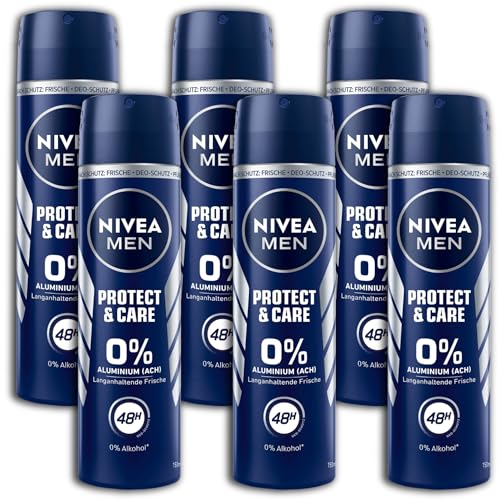 6 er Pack NIVEA MEN Deo Spray Protect&Care Deororant 6 x 150 ml von NIVEA