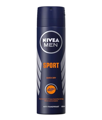6 x NIVEA Men Deospray "Sport", Anti-Transpirant - 150ml von NIVEA