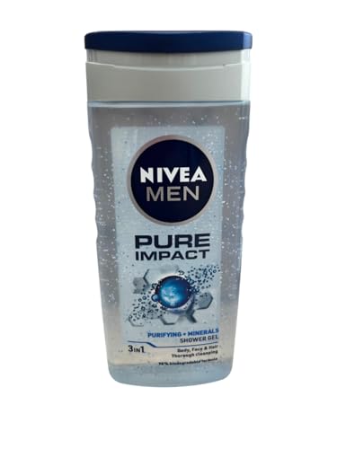 6er Pack - NIVEA Duschgel Men 3in1 "Pure Impact" - 250ml von NIVEA