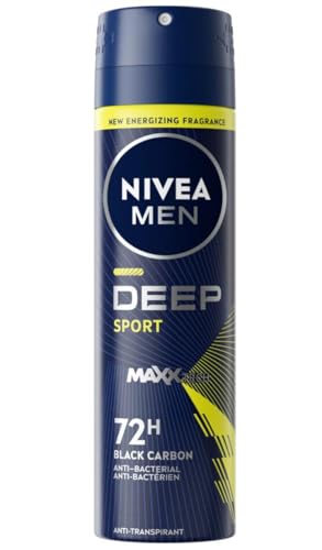 6er Pack - Nivea Men Deospray MAXXTech (72H) – Deep Sport – 150 ml von NIVEA