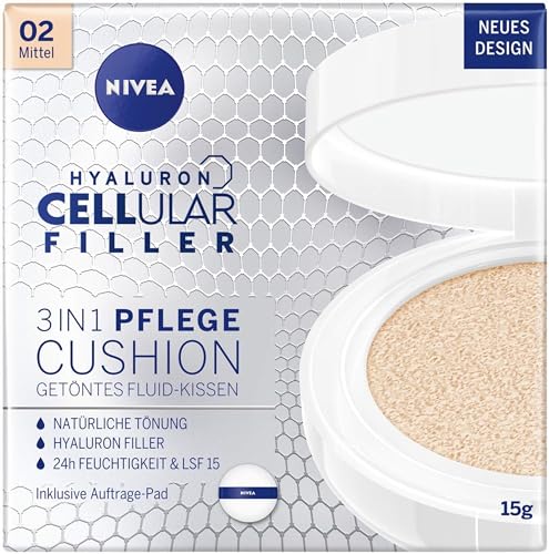 NIVEA 3in1 Anti-Age Pflege Kissen für natürliche Tönung und Feuchtigkeit, Für Mittlere Hauttypen, 15 ml von NIVEA