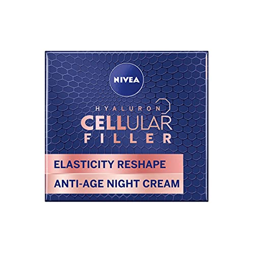 NIVEA Cellular Expert Lift Anti-Age Nachtcreme (50ml), Anti-Falten Nachtcreme mit reinem Bakuchiol, Nachtgesichtscreme mit Hyaluronsäure, Nachtcreme für Frauen von NIVEA