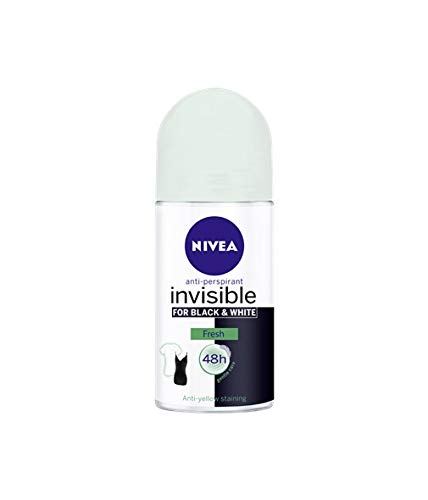 NIVEA Deo Roll-on Women "Invisible for black & white - Fresh", Anti-Perspirant - 3er Pack (3 x 50 ml) von NIVEA