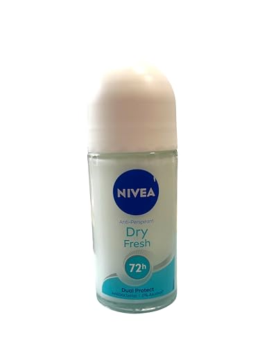 NIVEA Deodorant Roll on Dry Fresh 6 x 50 ml, Deodorant für Frauen für sicheren 72h Schutz, Deo Roll-On Anti-Transpirant ohne Alkohol und Dermotest für ein angenehmes Frischegefühl von NIVEA