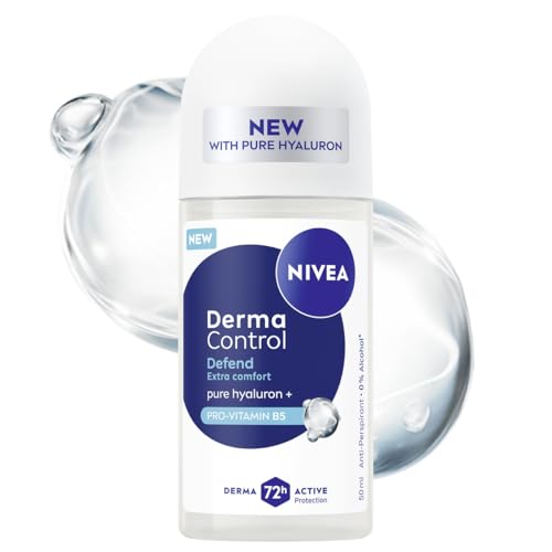 NIVEA Derma Control Defend Damen Antitranspirant 72h Kugel Schutz Hyaluronsäure 50ml von NIVEA