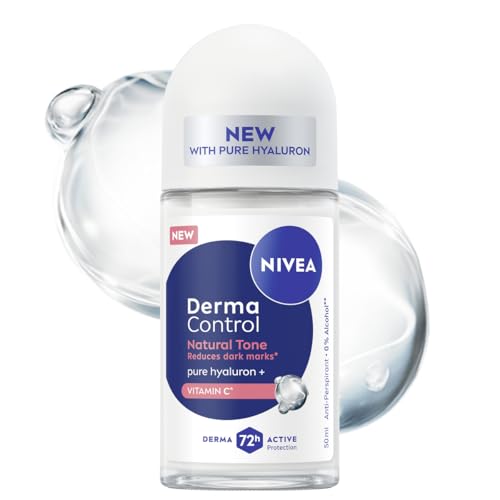 NIVEA Derma Control Natural Tone Damen Antitranspirant 72h Kugelschutz Vitamin C 50ml von NIVEA