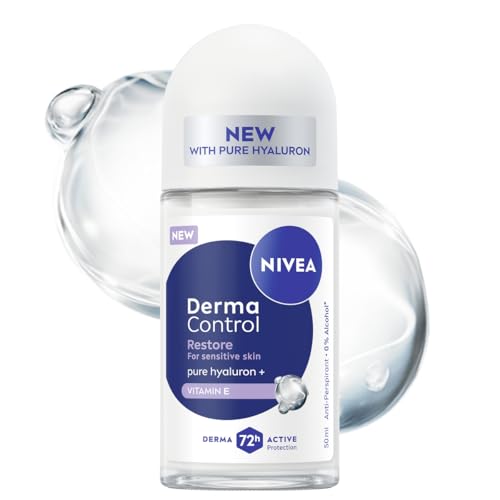 NIVEA Derma Control Restore Damen Antitranspirant 72h Kugel Schutz Hyaluronsäure 50ml von NIVEA