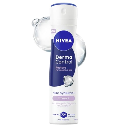 NIVEA Derma Control Restore Damen Antitranspirant 72h Schutz Spray mit Vitamin E 150ml von NIVEA