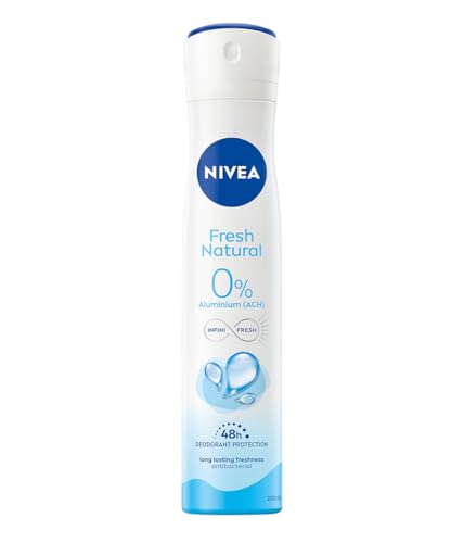 NIVEA Fresh Natural 48h Antitranspirant für Damen Sprühen, 200 ml von NIVEA