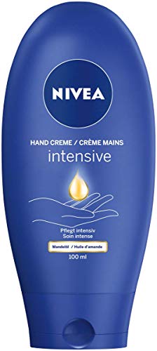 NIVEA Intensive Care Hand Creme im 1er Pack (1 x 100 ml), Handpflege Creme mit dem Duft der NIVEA Creme, reichhaltige Hautcreme mit Mandelöl, 84695 von NIVEA