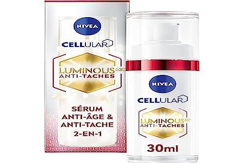 NIVEA Luminous 630 Anti-Aging & Anti-Flecken-Serum (1 x 30 ml), Anti-Flecken-Gesichtsserum mit Glättungskraft, Anti-Aging-Gesichtspflege für Frauen von NIVEA