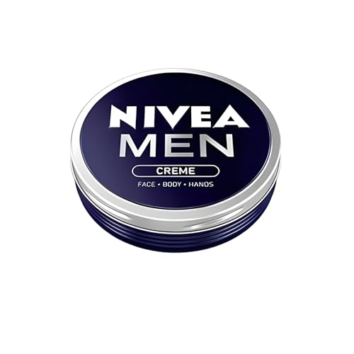 NIVEA MEN CREME Crafted Especially For Men For Face, Body, Hands Boost Hydration Light Non-greasy, Non-sticky Dermatologist Tested Formula, 30ml (Pack of 4) von NIVEA