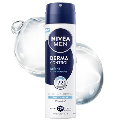 NIVEA MEN Derma Control Defend Herren Antitranspirant 72h Hyaluronsäure-Spray 150ml von NIVEA
