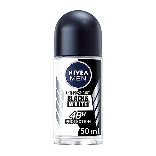 NIVEA Men Black & White Original Anti-Transpirant Deo Roll-On (50 ml), Herren Anti-Transpirant Deodorant + maskuliner Duft Herren Deo Roll-On von NIVEA MEN
