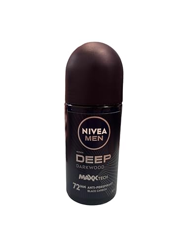 NIVEA Men Deo Roll-on - Deep Black Carbon Dark Wood - 3er Pack (3 x 50ml) von Nivea