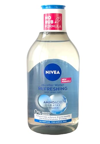 NIVEA MicellAIR Normal Skin Micellar Water 400ml for Face, Eyes and Lips Parabens Free (PACK OF 2) Make-up Remover No Product Residue, All-In-1 Formula von NIVEA