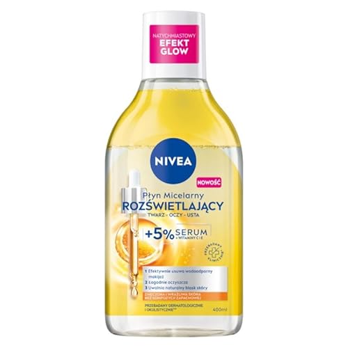 NIVEA Mizellar Aufhellflüssigkeit mit 5% Serum 400ml von NIVEA
