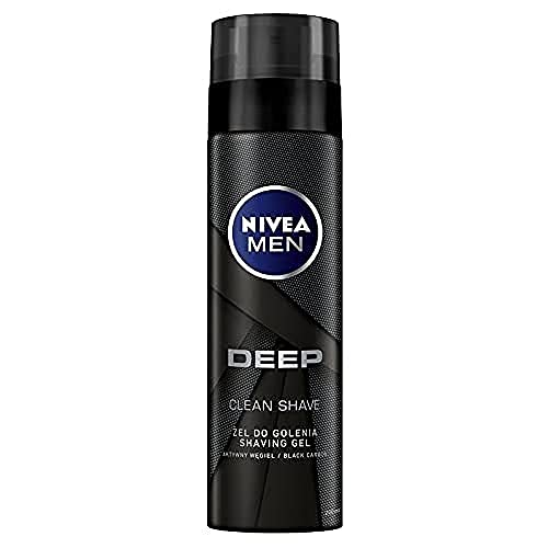 NIVEA MEN Deep Rasiergel für Männer mit Aktivkohle 200 ml von NIVEA