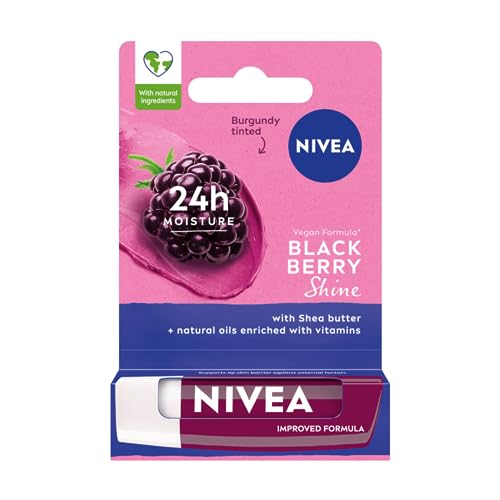 NIVEA Pflegende Lippenstift Blackberry Shine, 4,8g von NIVEA