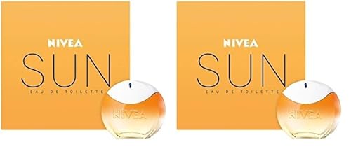 NIVEA SUN Eau de Toilette, Parfum mit dem Original Sonnencreme Duft, sommerlicher und erfrischender unisex, im ikonischen Parfüm-Flakon (30 ml) (Packung mit 2) von NIVEA