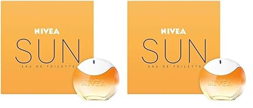 NIVEA SUN Eau de Toilette, Parfum mit dem Original Sonnencreme Duft, sommerlicher und erfrischender unisex, im ikonischen Parfüm-Flakon (30 ml) (Packung mit 2) von NIVEA