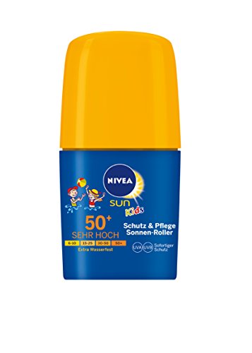 NIVEA SUN Kids 2er Pack Sonnencreme, Lichtschutzfaktor 50+, 2 x 50 ml Sonnen-Roller, Schutz & Pflege von NIVEA