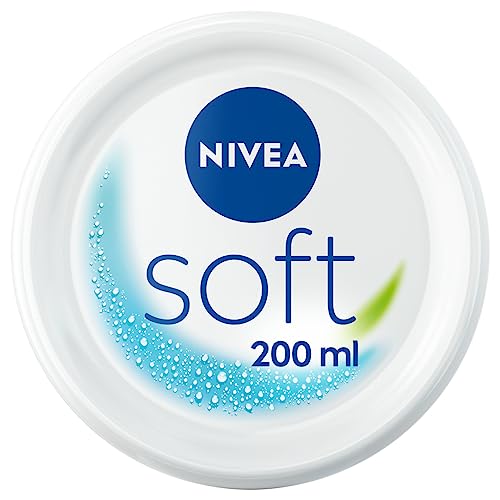 NIVEA Soft 3-in-1 Feuchtigkeitspflege (1 x 200 ml), Gesichts-, Körper- und Handcreme für intensive Feuchtigkeitspflege, Mehrzweck-Feuchtigkeitscreme von NIVEA